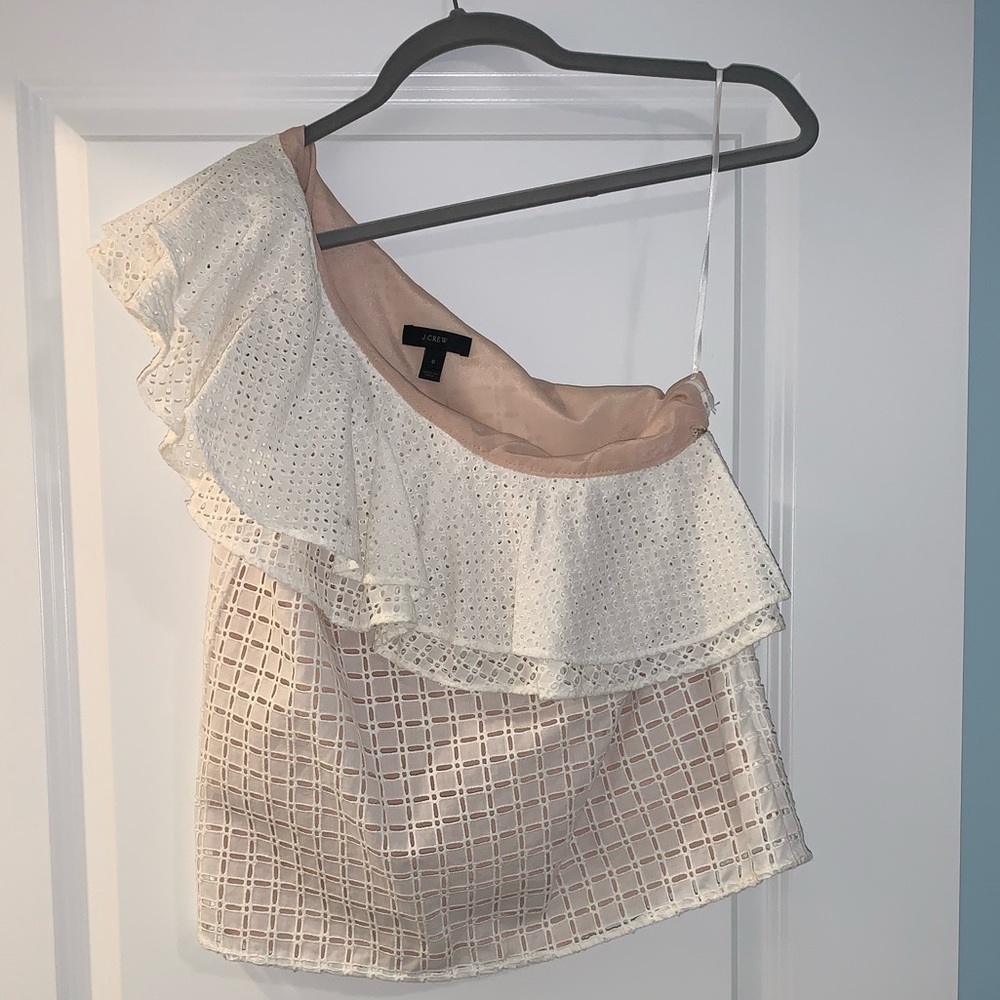 NWOT J Crew One Shoulder Top